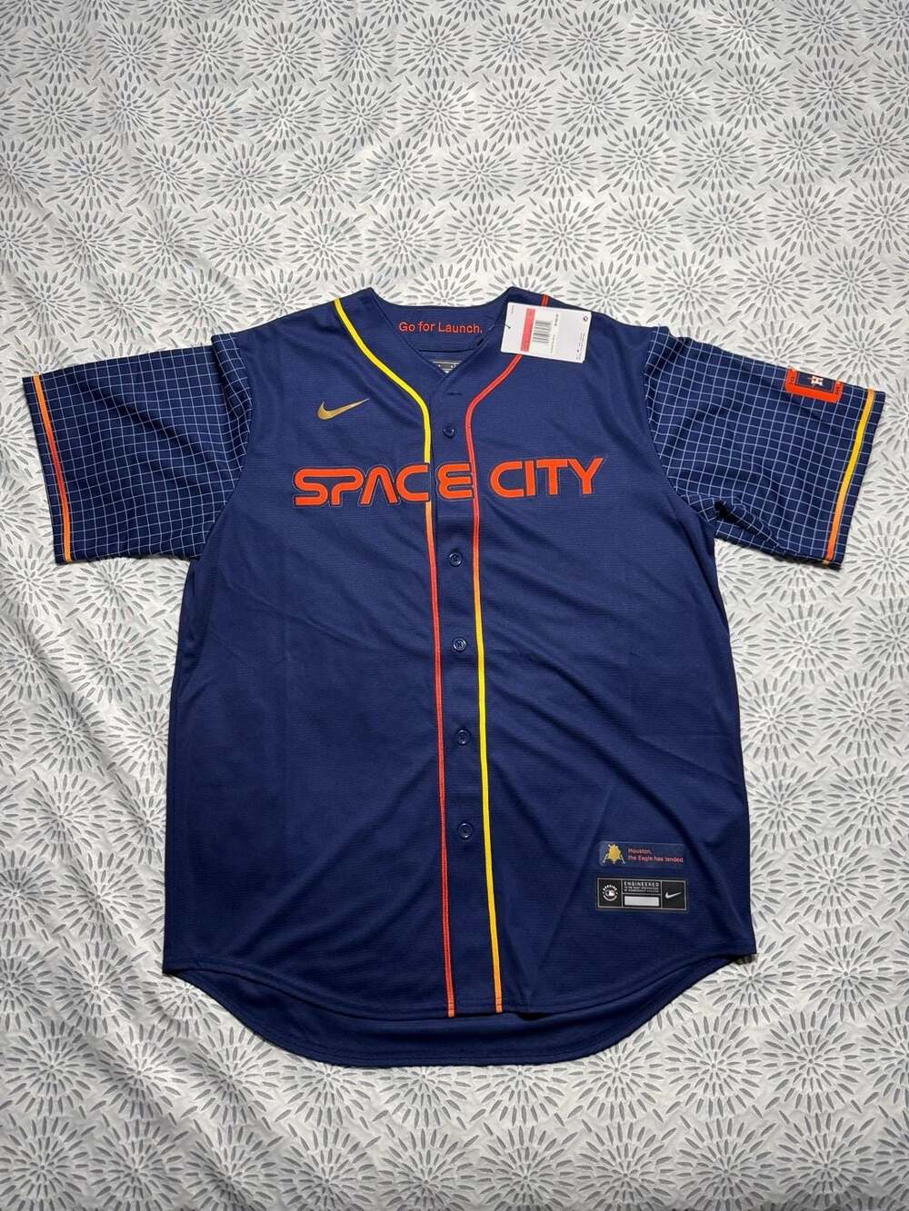 Nike Houston Astros Space City Connect Jersey Navy Blue Men’s Large